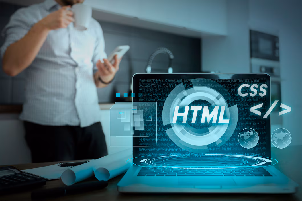 Modern website layout illustration